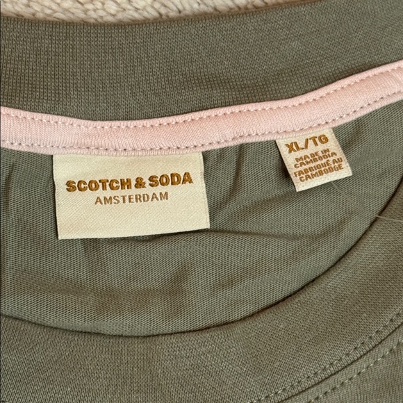 Scotch & Soda Olive PARIS Tee sz XL Women’s - Picture 4 of 6